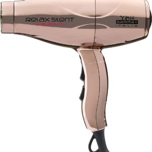 GAMMAPIU’ Asciugacapelli Professionale Relax Silent Ionic Luxury Gold Rose