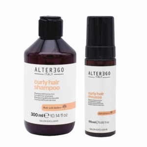ALTEREGO Set per Capelli Ricci Shampoo 300ml e Mousse 175ml