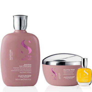 ALFAPARF Semi di Lino Moisture Nutritive Shampoo 250 ml Maschera 200 ml Siero 15 ml