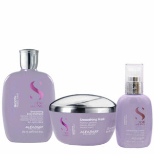 ALFAPARF Semi di Lino Smoothing Kit Shampoo 250ml Maschera 200ml Crema 125ml
