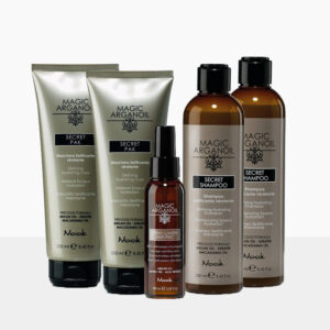 NOOK kit Magic Arganoil 2x Secret Shampoo 250ml+ 2x Secret Pak 250ml + Secret Spray Lumiere 100ml